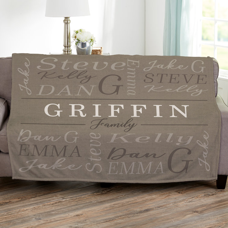 Personalization Mall Throw Blanket Wayfair